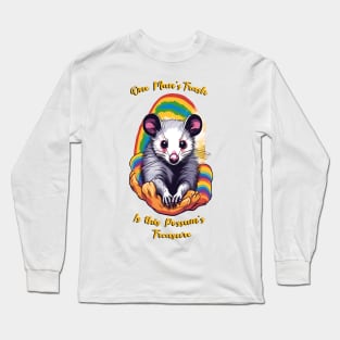 Trash And Treasure Possum Tshirt opossum cute Long Sleeve T-Shirt